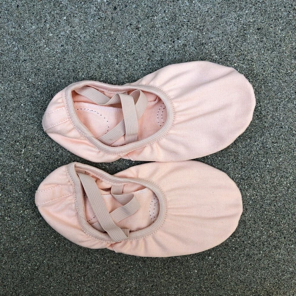 MOOLE DANCE Canvas Ballet Shoes Women's 35 Pink Strap Length 8"​​​​​​​